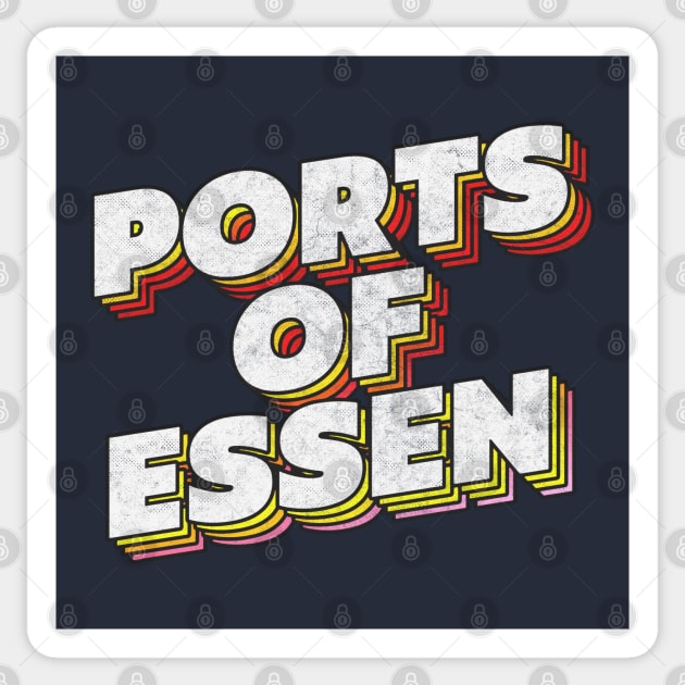 Ports Of Essen ///// IT Crowd Fan Art Design Sticker by DankFutura